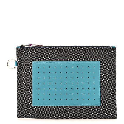Hermes Cotton Goatskin Navette Petit H Pouch PM 1 of 7