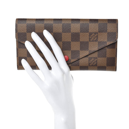 Louis Vuitton Damier Ebene Josephine Wallet Red 1 of 9