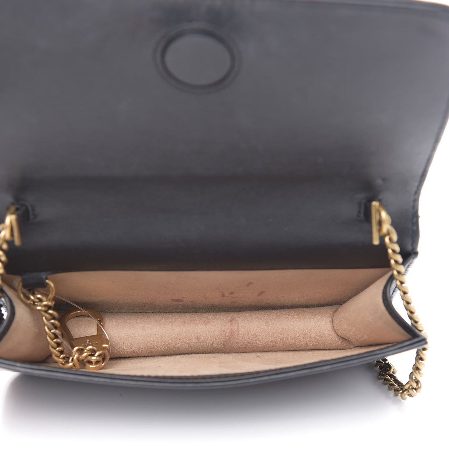 Calfskin Matelasse GG Marmont Mini Bag Black