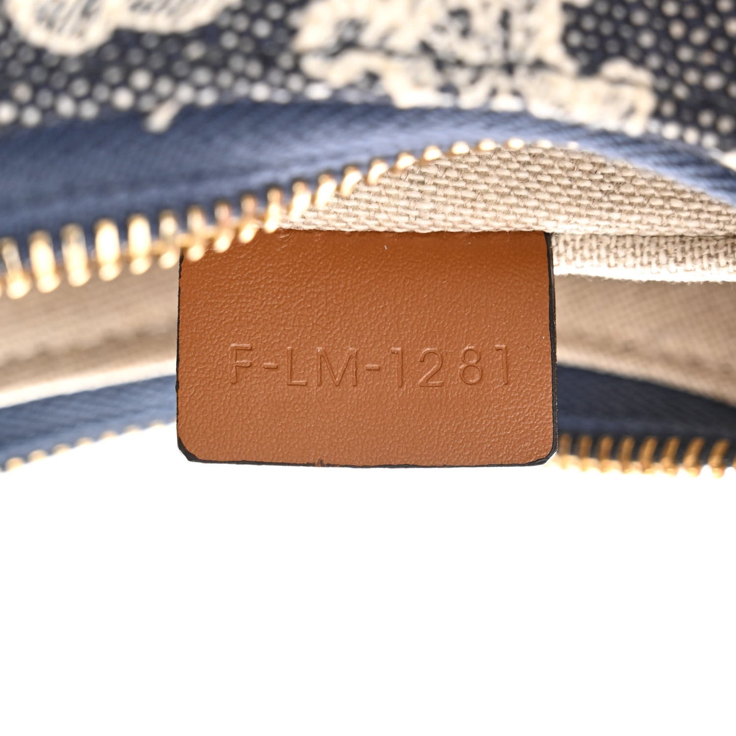 Canvas Calfskin Ava Triomphe Shoulder Bag Blue