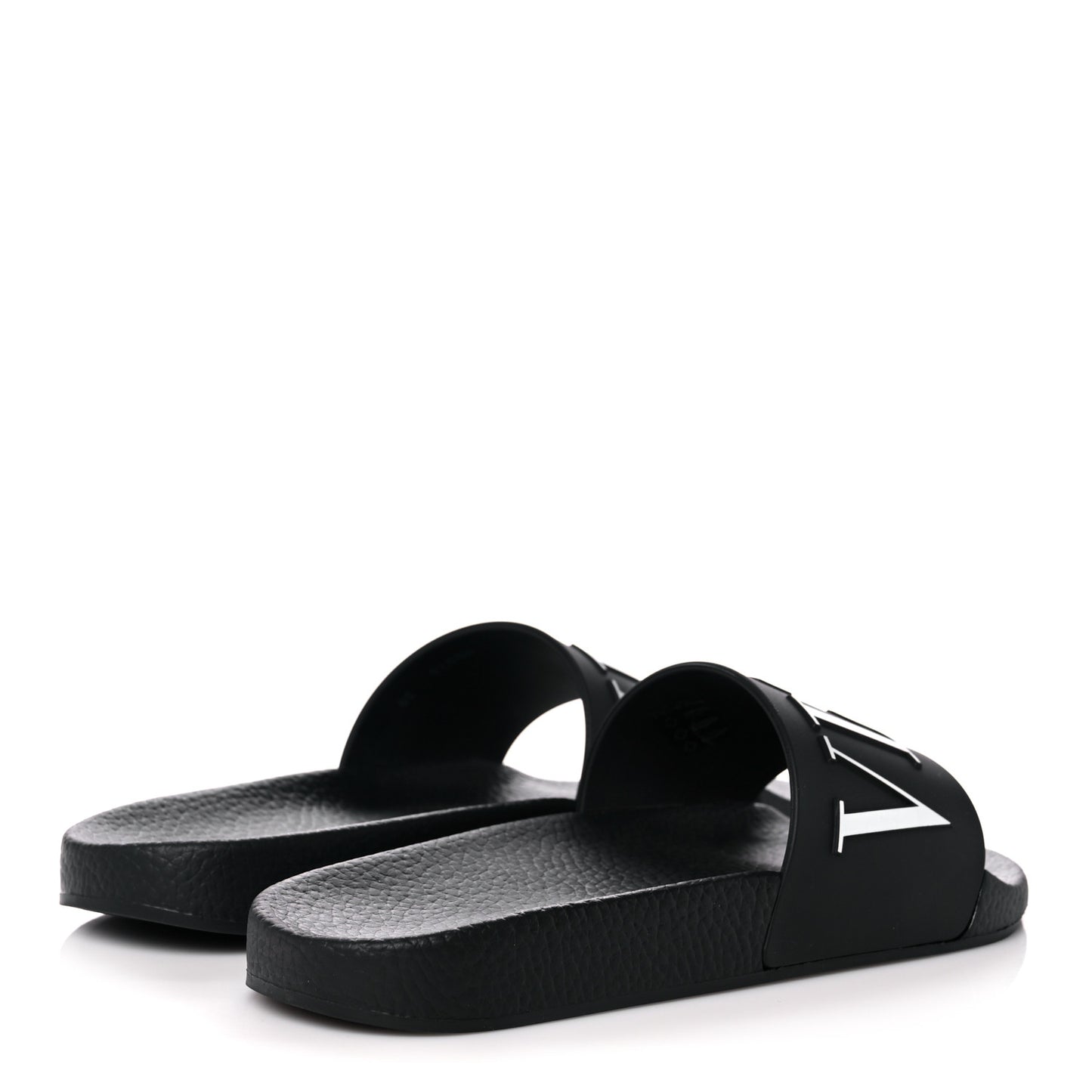 Rubber VLTN Pool Slide Sandals 38 Black