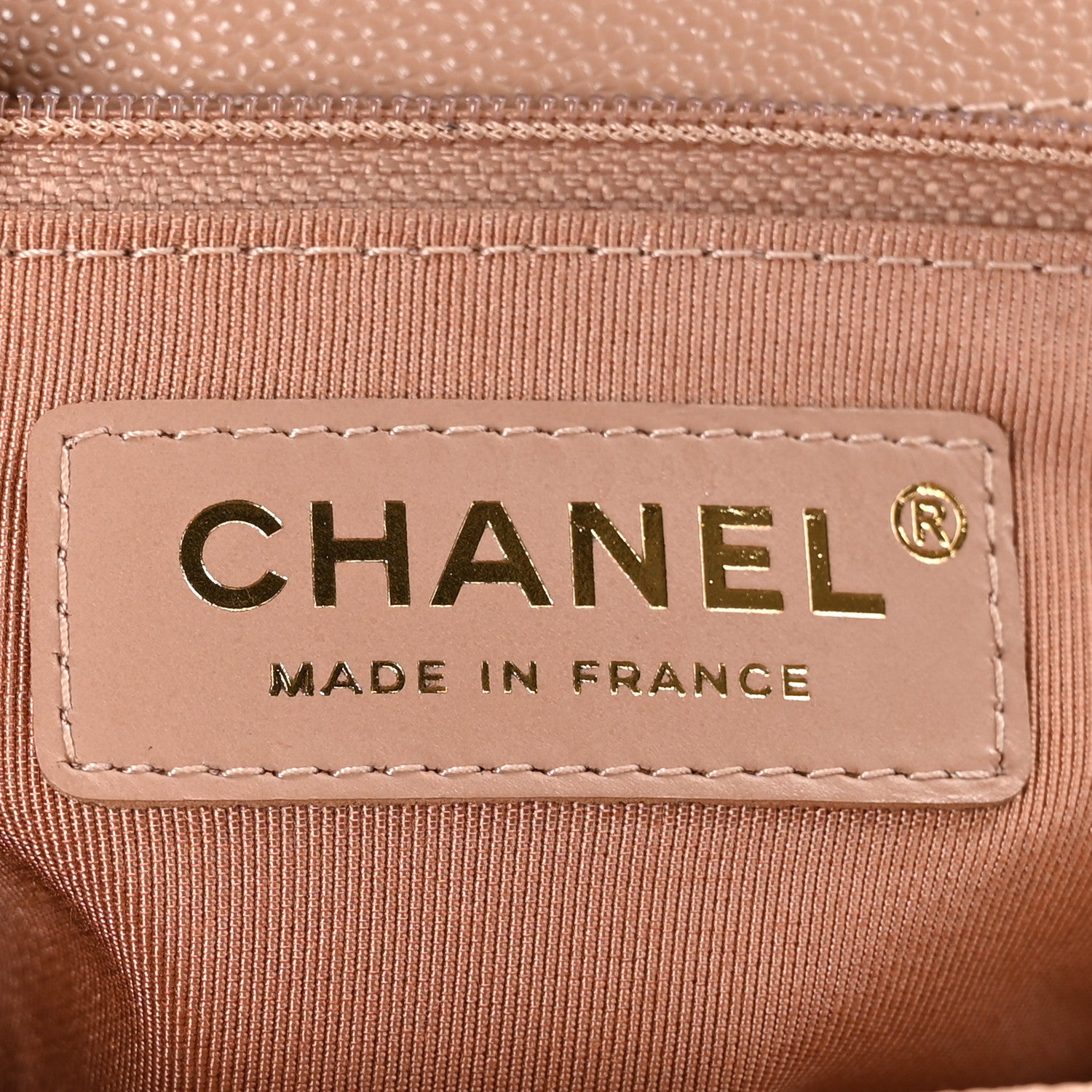 Chanel Caviar Quilted Medium Boy Flap Beige 6 of 9