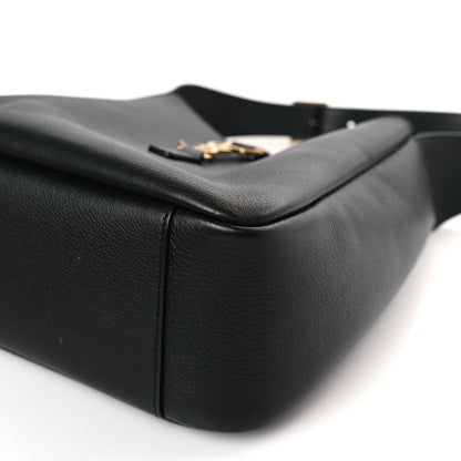 Saint Laurent Smooth Calfskin Small Le 5 A 7 Soft Hobo Black 9 of 10