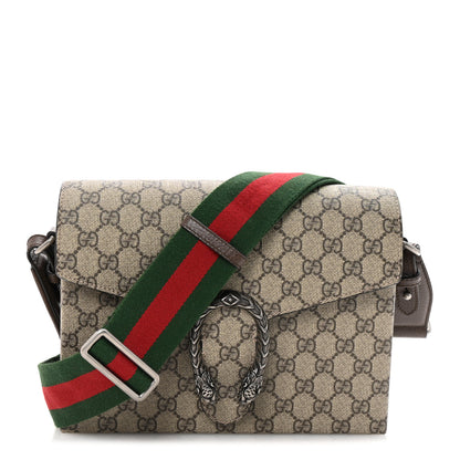 Gucci GG Supreme Monogram Web Medium Dionysus Messenger Brown 1 of 10