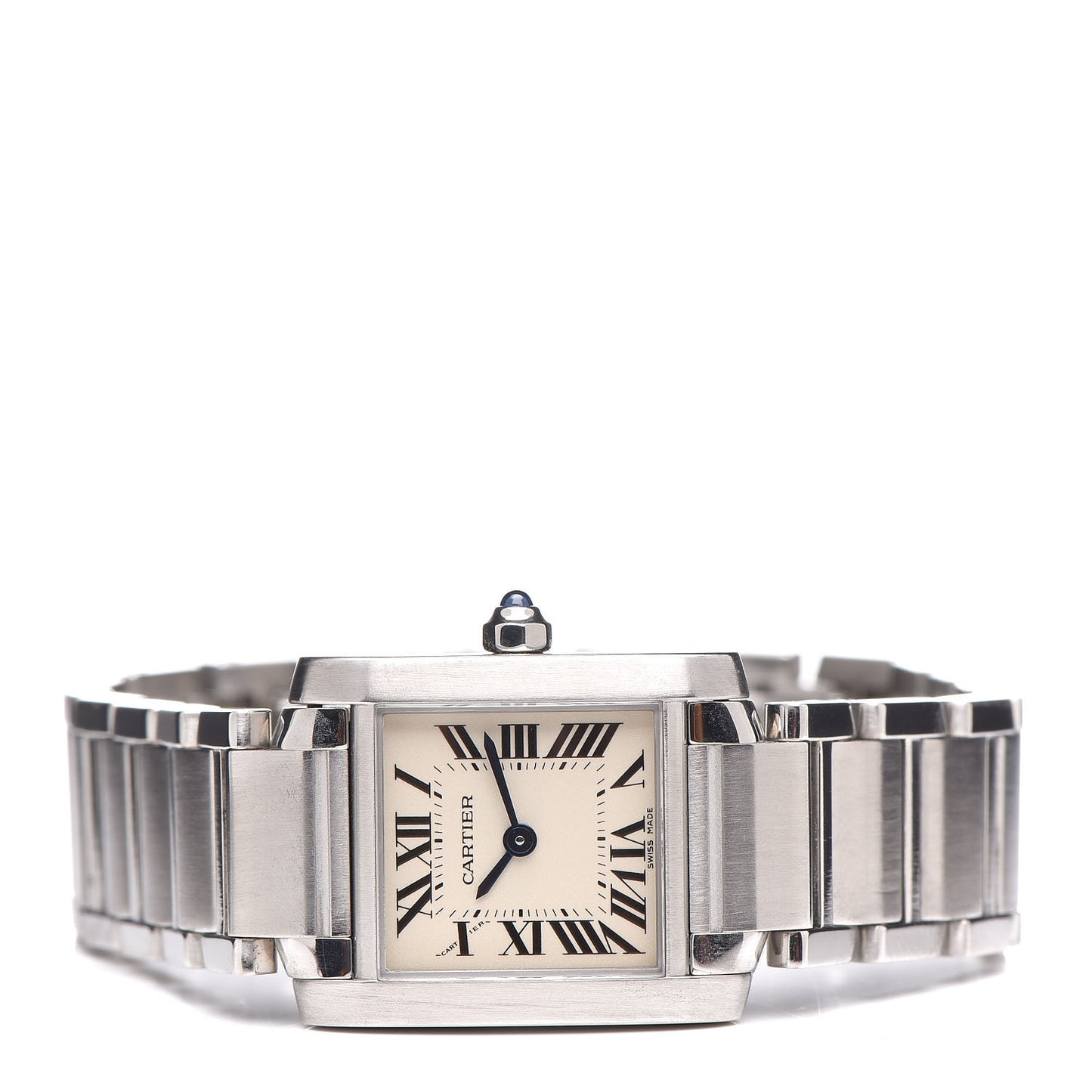 Stainless Steel 20mm Tank Francaise Quartz Watch