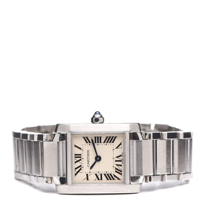 Cartier Stainless Steel 20mm Tank Francaise Quartz Watch 3 of 7