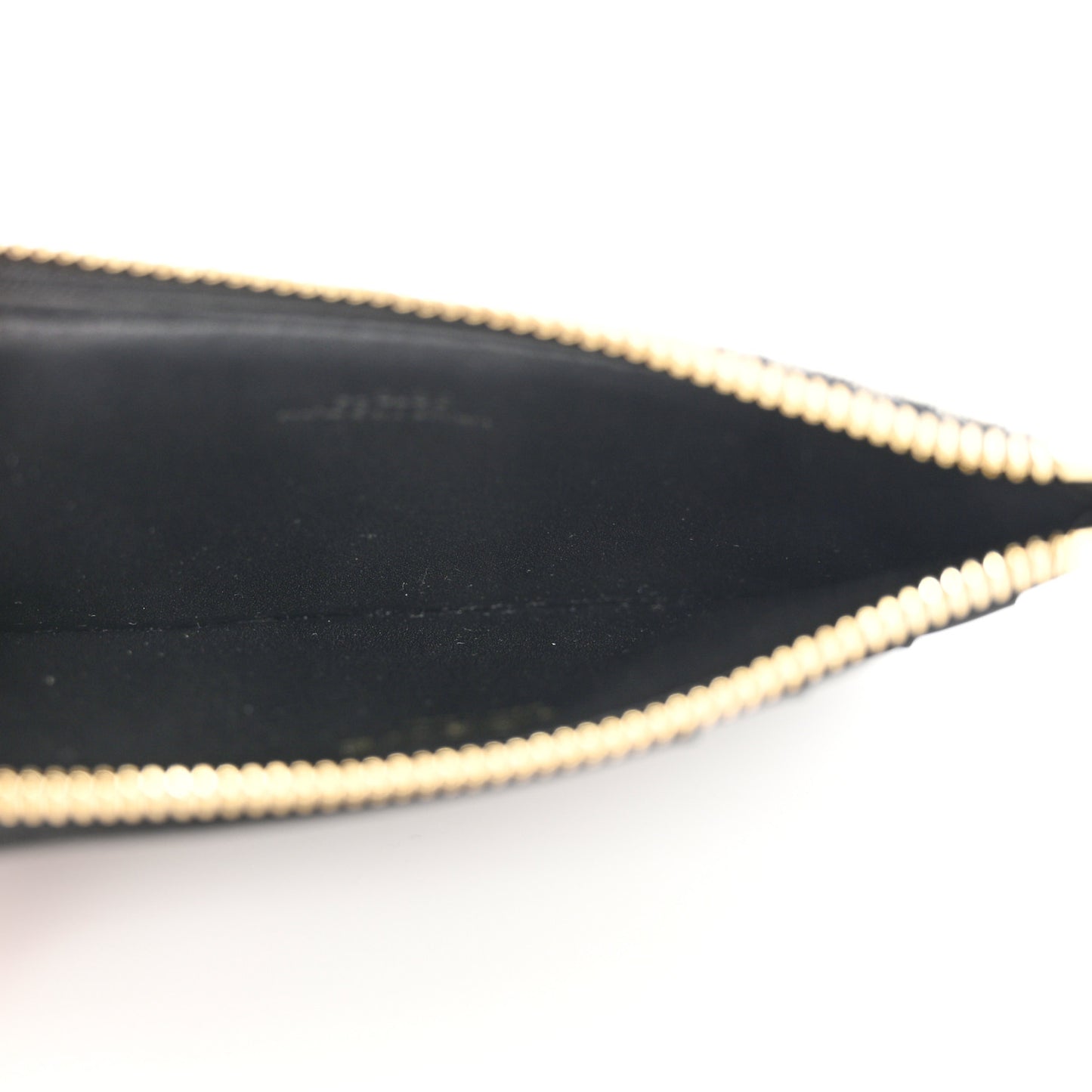 Canvas Jacquard Calfskin Anagram Coin Card Holder Navy Black
