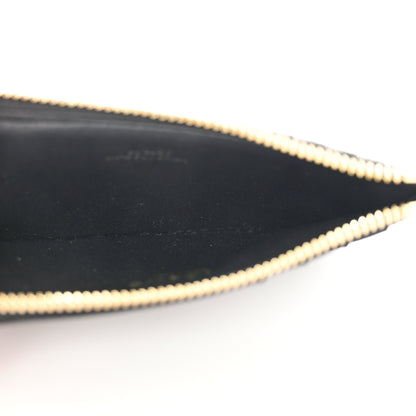 Loewe Canvas Jacquard Calfskin Anagram Coin Card Holder Navy Black 5 of 8