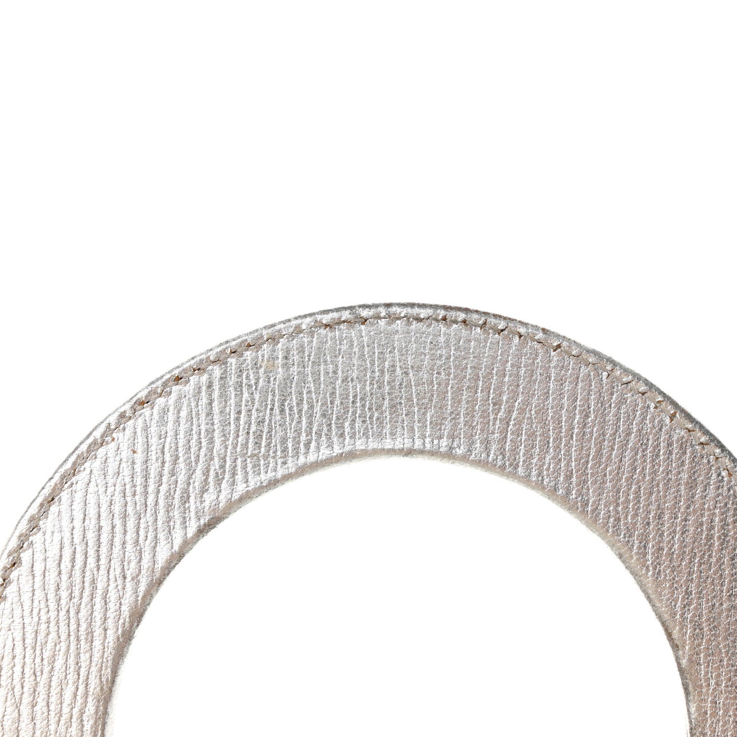 CHRISTIAN DIOR Metallic Grained Calfskin Cannage Small Lucky Badges My Lady Dior Silver