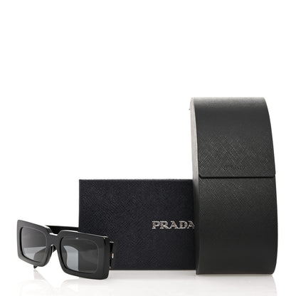 Prada Acetate Sunglasses with Prada Logo SPR A07 Slate Gray 8 of 8