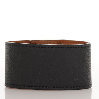 Hermes Epsom Kelly Dog Bracelet Black 2 of 6