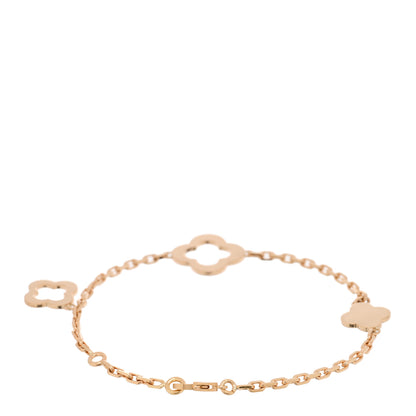 Van Cleef & Arpels 18K Yellow Gold 3 Motifs Byzantine Alhambra Bracelet 2 of 4