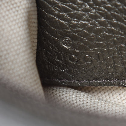 Gucci Metallic Pebbled Calfskin Soho Wristlet Sasso 6 of 7