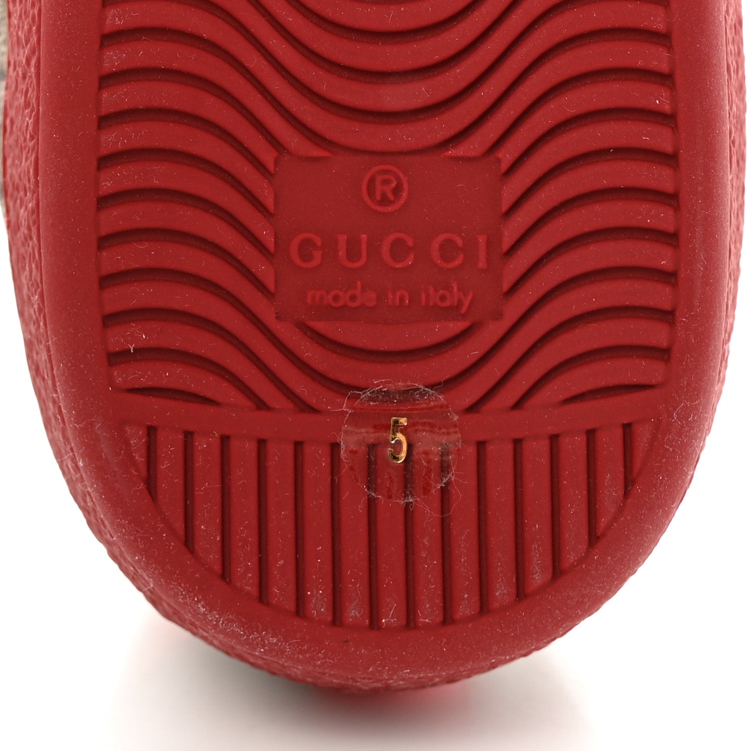 Gucci GG Supreme Monogram Ayers Mens New Ace Low-Top Sneaker 5 Blue Red 7 of 11