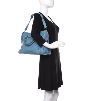 Balenciaga Agneau Giant 12 Silver Hardware City Bleu Indigo 2 of 11