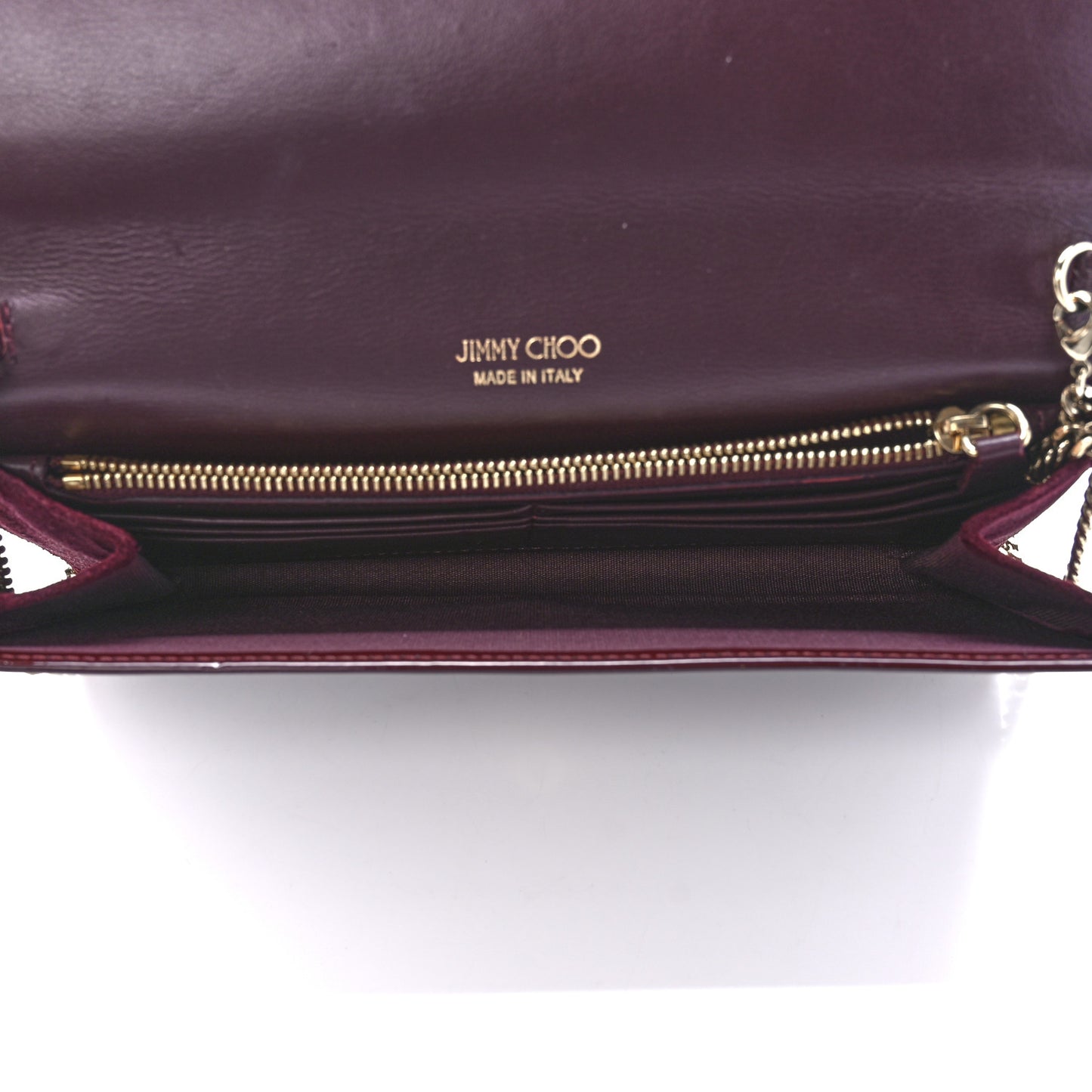 Patent Milla Wallet on Chain Bordeaux