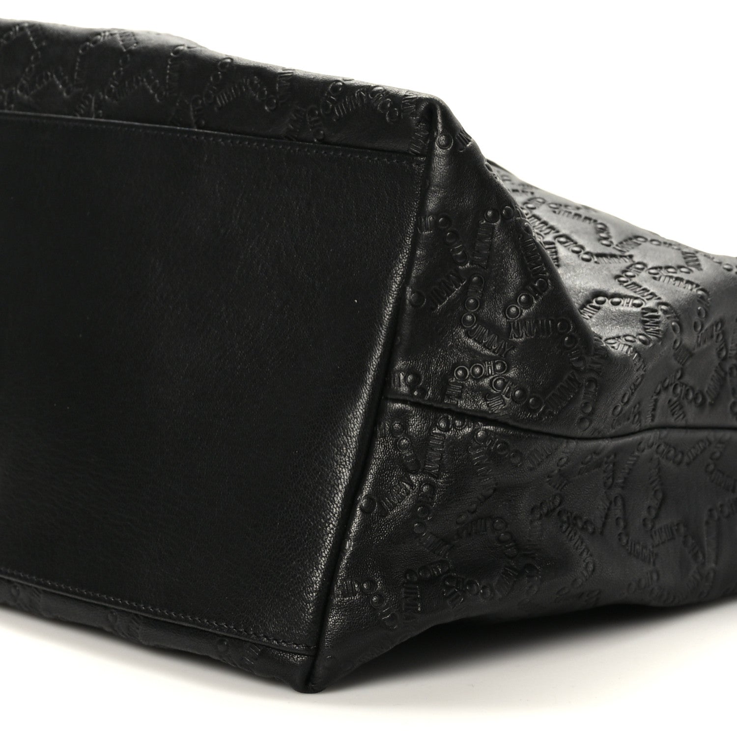 Jimmy Choo Calfskin Star Embossed Tote Black 8 of 8