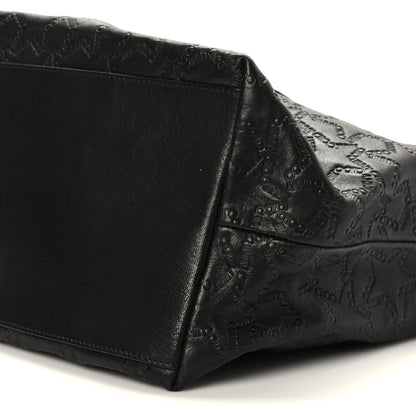 Jimmy Choo Calfskin Star Embossed Tote Black 8 of 8