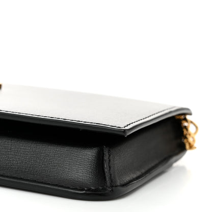 Saint Laurent Smooth Calfskin Monogram Phone Holder Crossbody Black 9 of 10