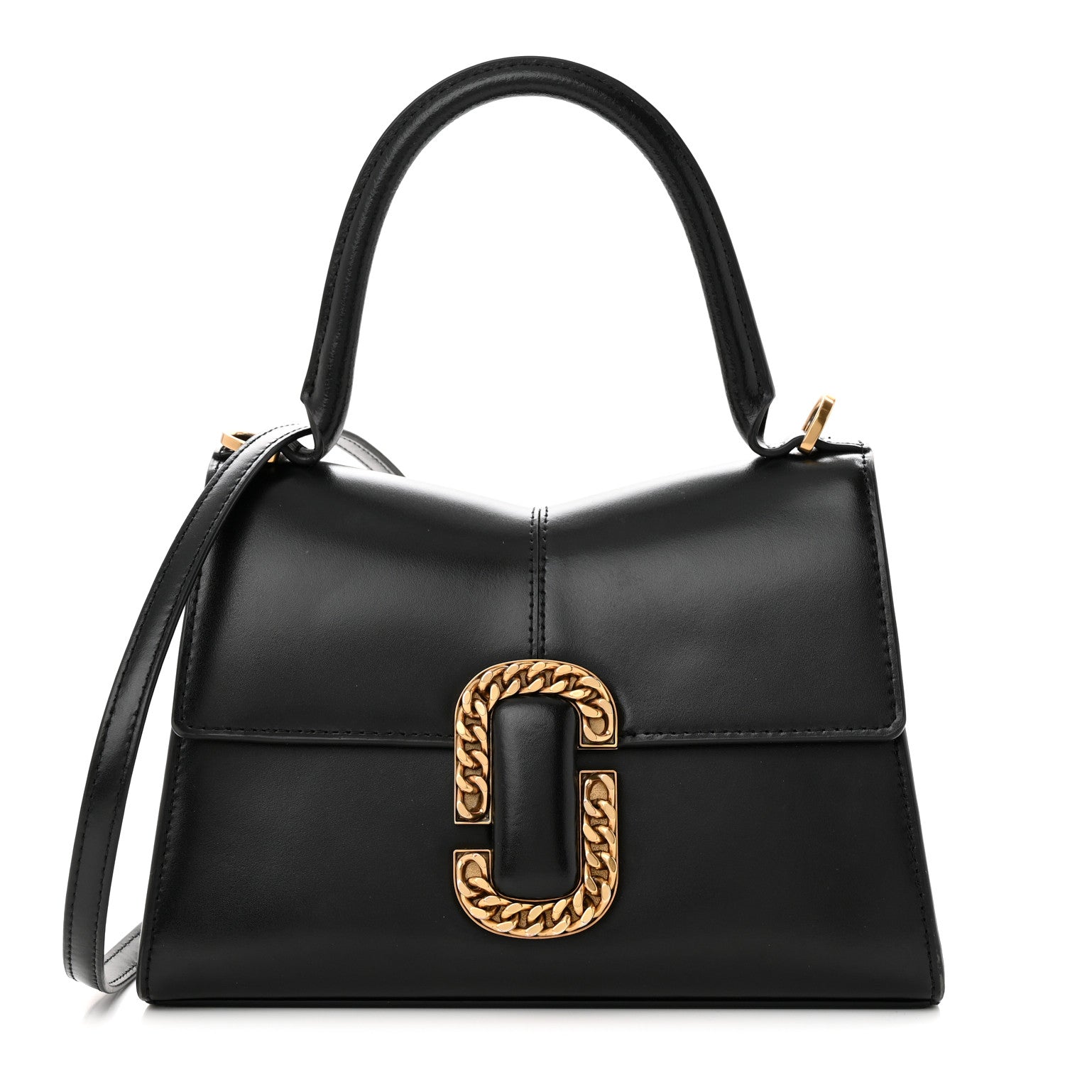 Marc Jacobs Calfskin St. Marc Shoulder Bag Black 1 of 14