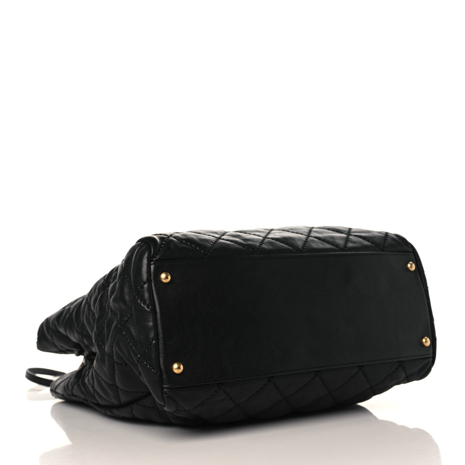 Chanel Calfskin Quilted Large Retro Chain Tote Black 4 of 10