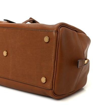 Saint Laurent Calfskin Small Sac De Jour Boston Handle Toasted Brown 11 of 11