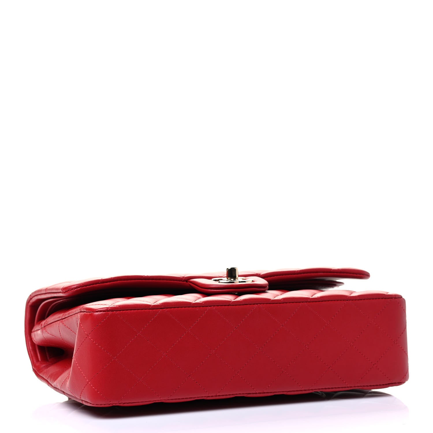 Chanel Lambskin Quilted Medium Double Flap Red 3 of 4