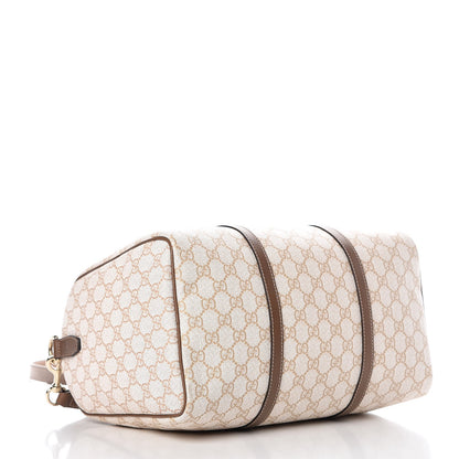 Gucci GG Supreme Monogram Calfskin Medium Nice Boston New Mystic White Beige Brown 5 of 11