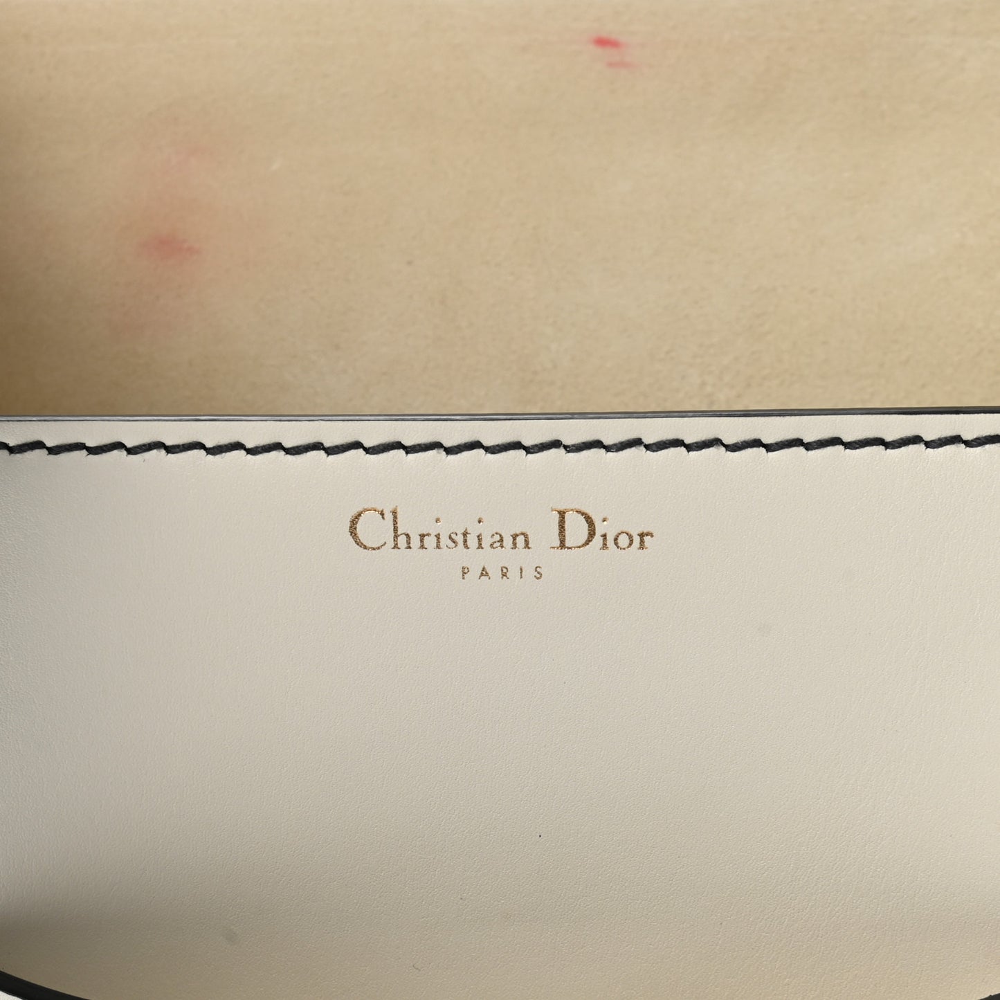 Smooth Calfskin Dio(r)evolution Flap Clutch Off White
