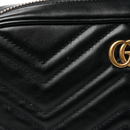 Gucci Calfskin Matelasse Mens GG Marmont Belt Bag 80 32 Black 15 of 18