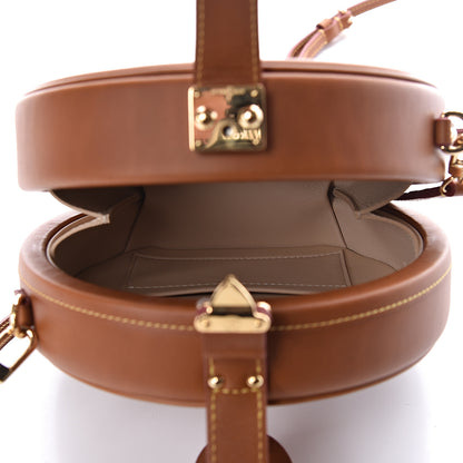 Louis Vuitton Calfskin Catogram Petite Boite Chapeau Tan 9 of 12