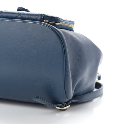 Chanel Caviar Quilted Business Affinity Backpack Blue 8 of 9