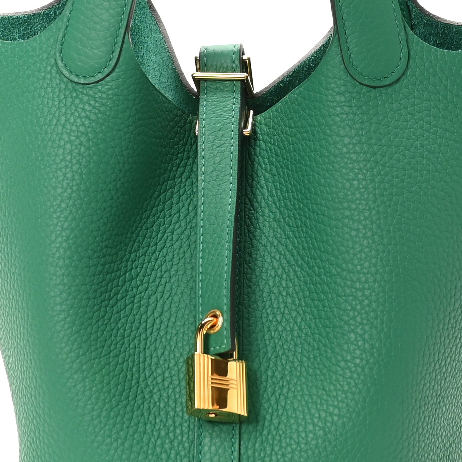 Hermes Taurillon Clemence Picotin Lock 18 Vert Vertigo 8 of 10