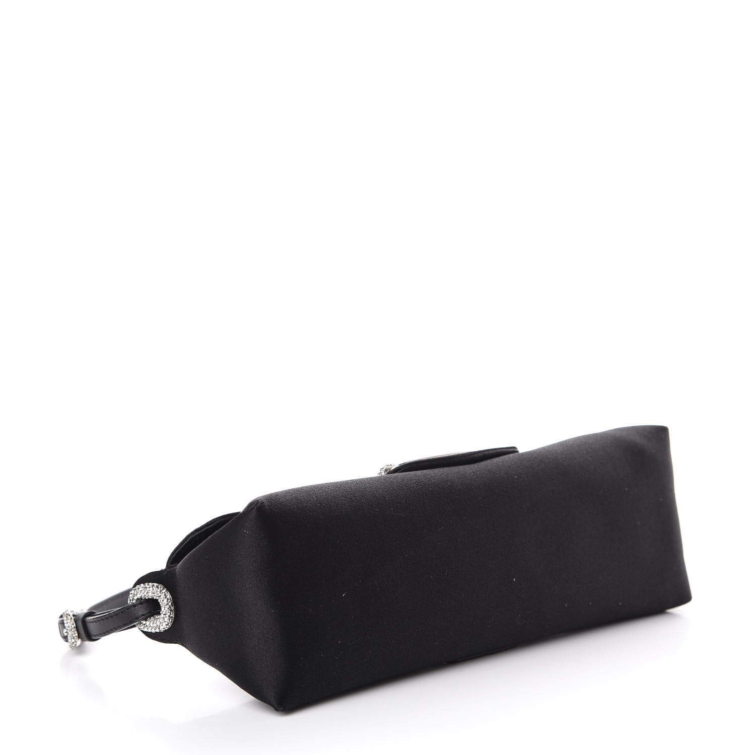 Jimmy Choo Satin Swarovski Crystal Tulita Evening Bag Black 4 of 10