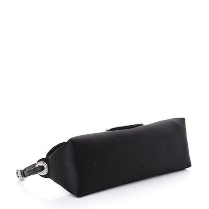 Jimmy Choo Satin Swarovski Crystal Tulita Evening Bag Black 4 of 10
