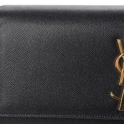 Saint Laurent Grain De Poudre Monogram Cassandre Clutch Black 10 of 12