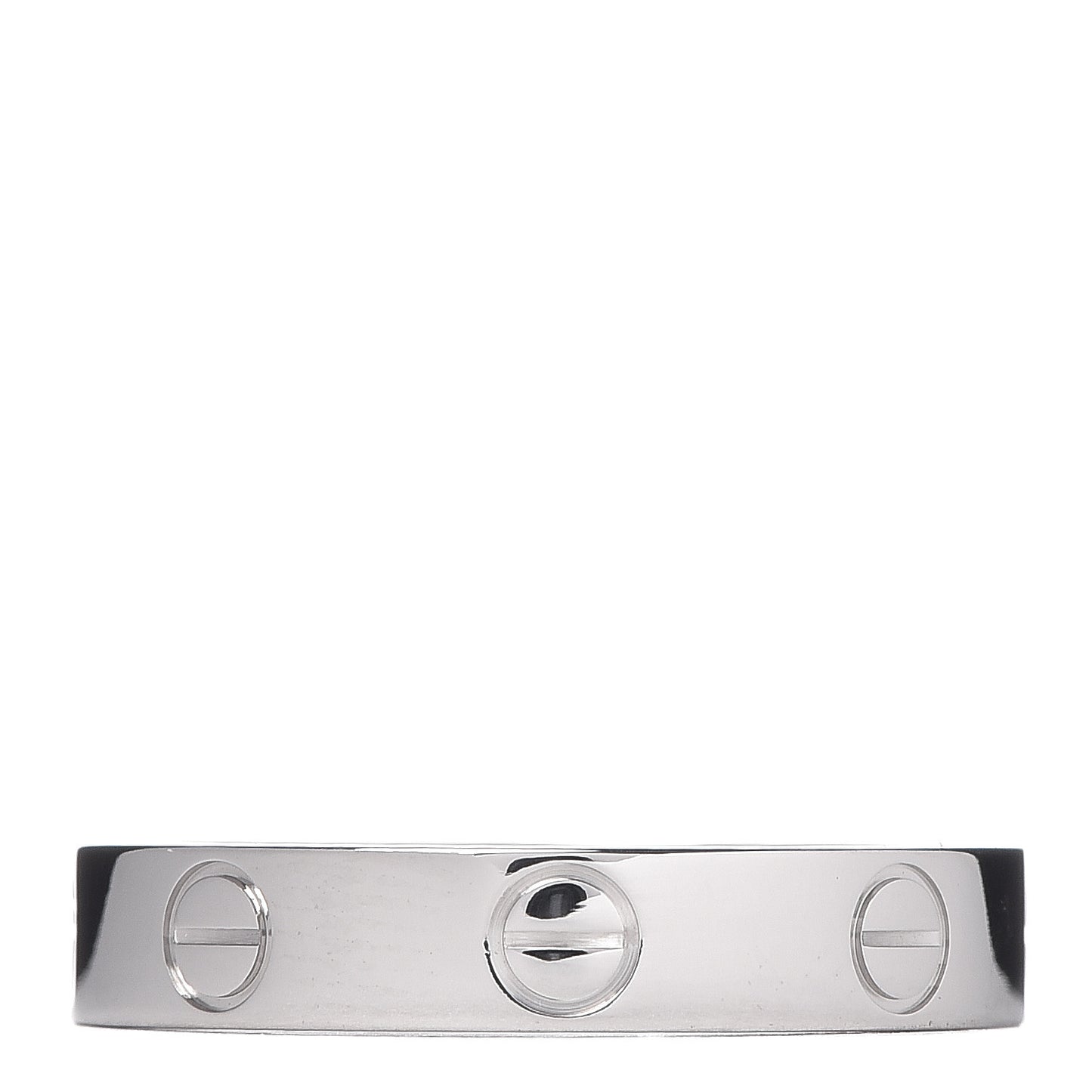 18K White Gold 3.5mm LOVE Wedding Band Ring 51 5.75