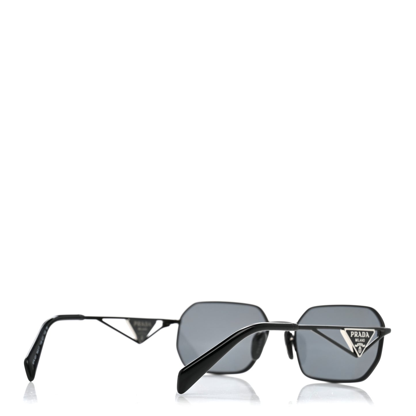 Metal Symbole Triangle Logo Sunglasses SPR A51 Black