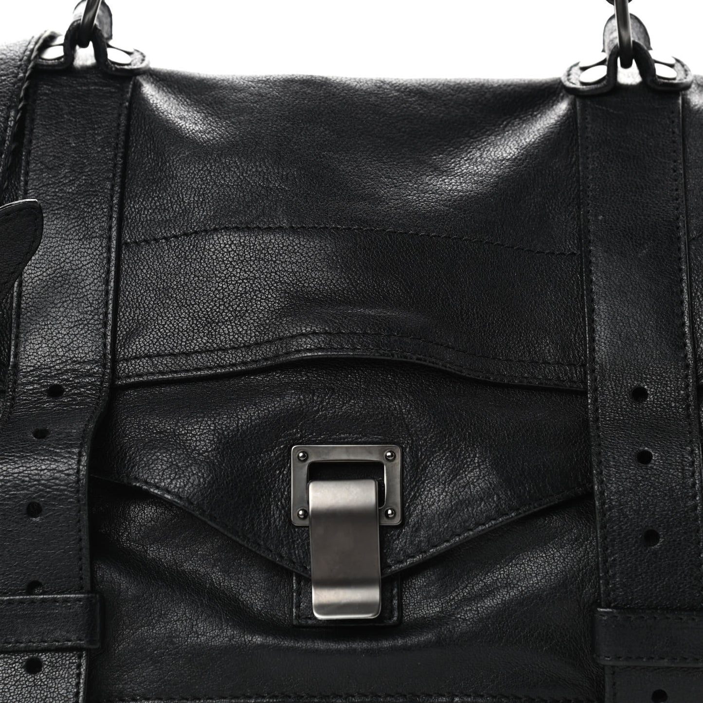 Lambskin Medium PS1 Satchel Black