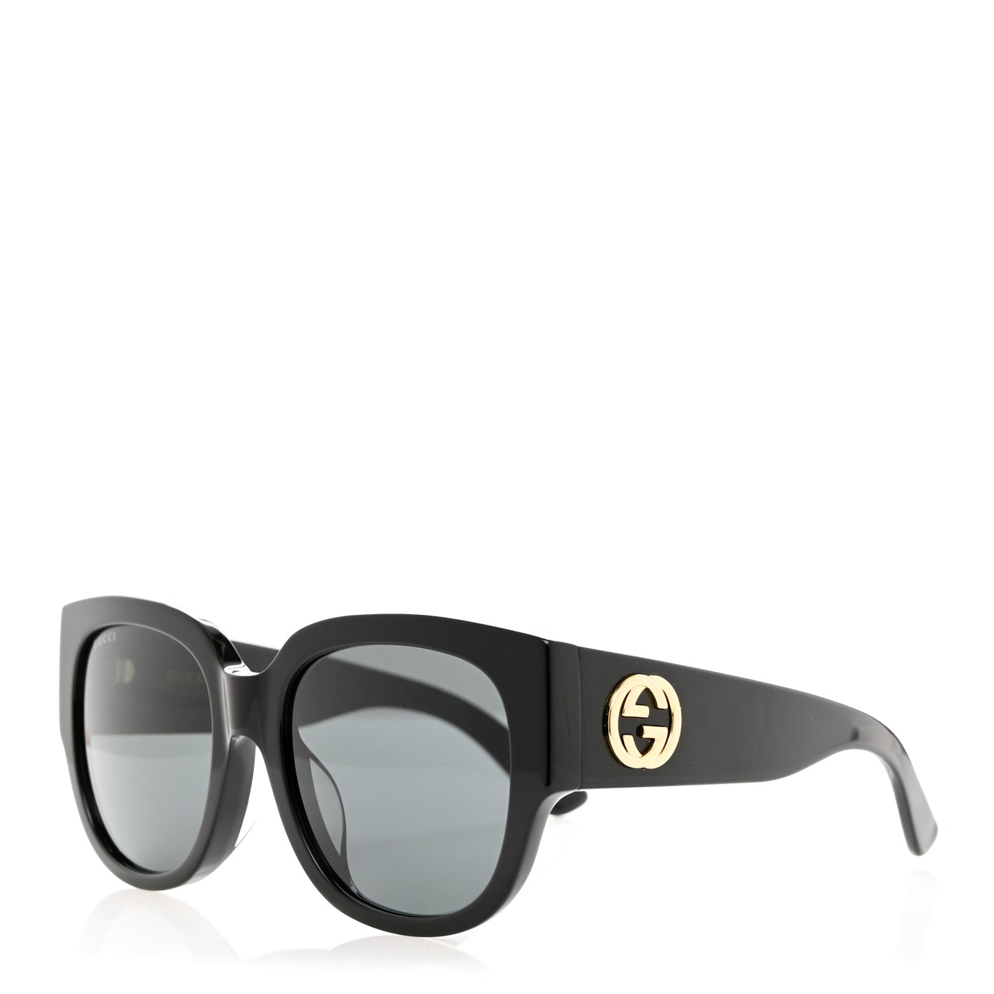Acetate Square Frame Sunglasses GG0142SA Black