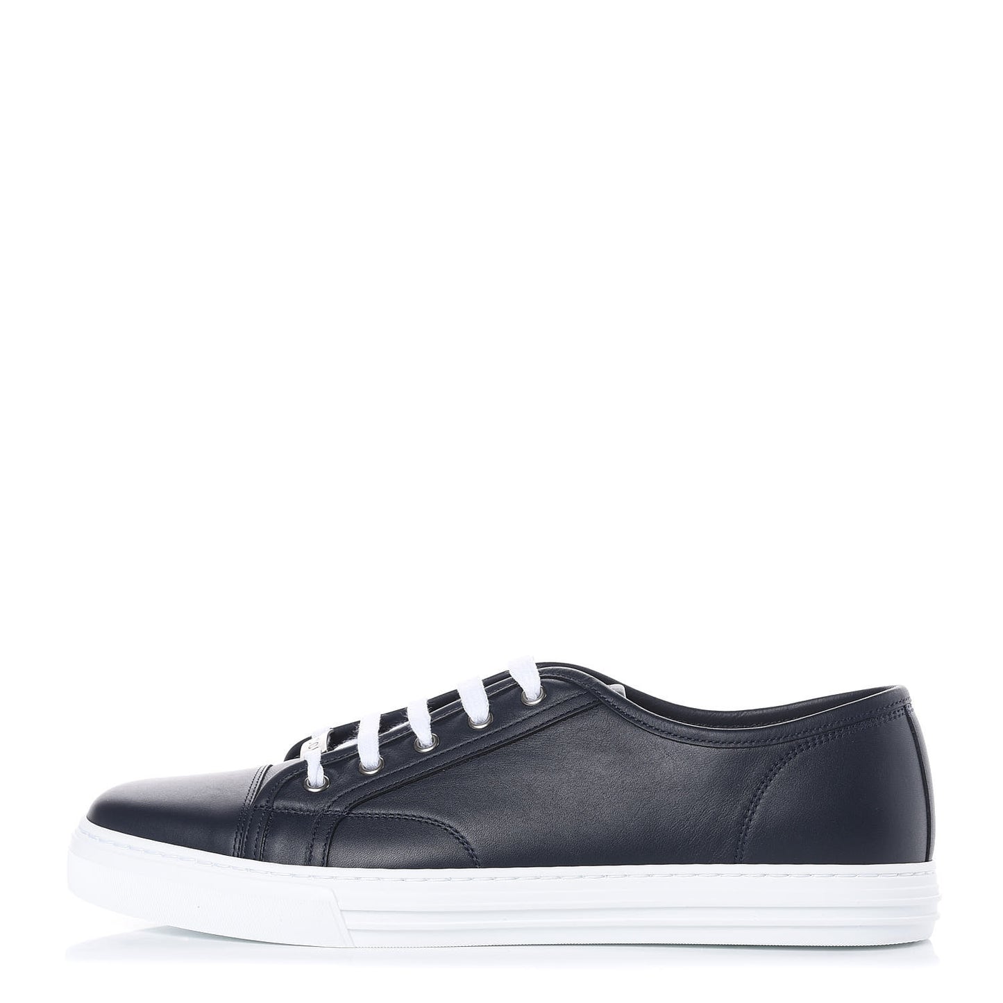 Calfskin Miro Soft Mens Lace Up Sneakers 10.5 Blue