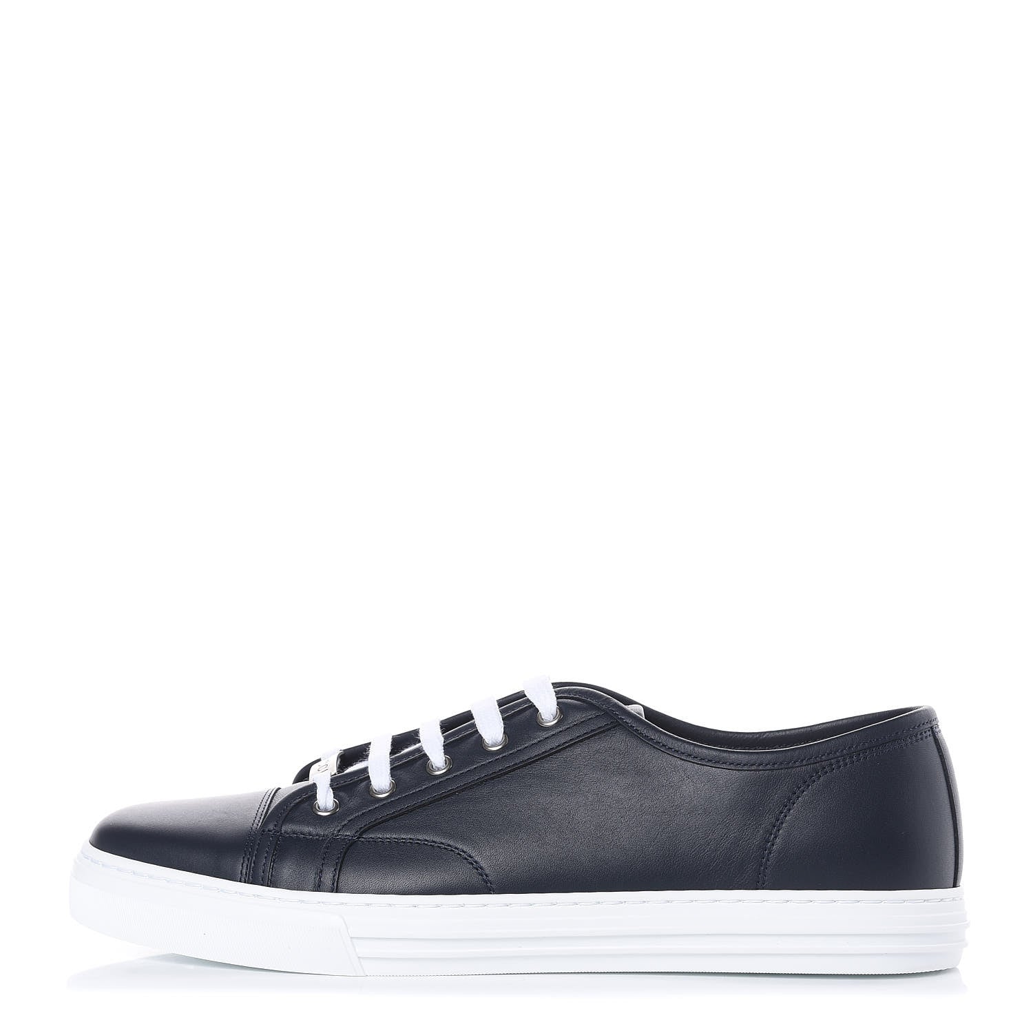 Gucci Calfskin Miro Soft Mens Lace Up Sneakers 10.5 Blue 1 of 8