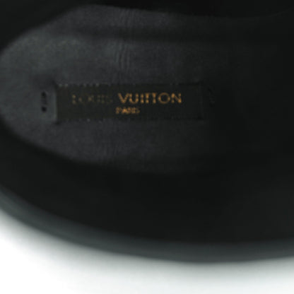 Louis Vuitton Calfskin Embossed Monogram Rebellion Half Boots 36.5 Black 7 of 8