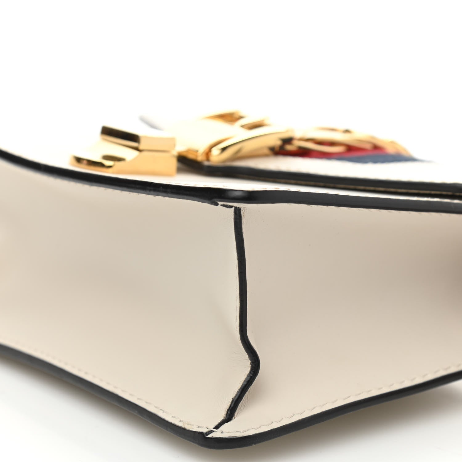 Gucci Calfskin Mini Sylvie Chain Shoulder Bag White 10 of 14