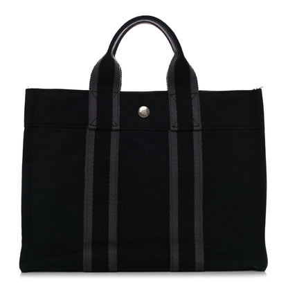 Hermes Canvas Herline PM Tote Black 1 of 10