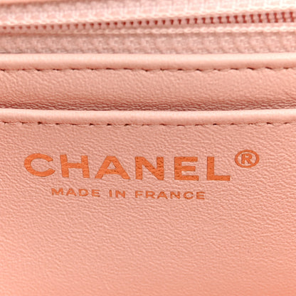 Chanel Satin Paris Cuba Cigare Print Mini Flap Pink 6 of 10