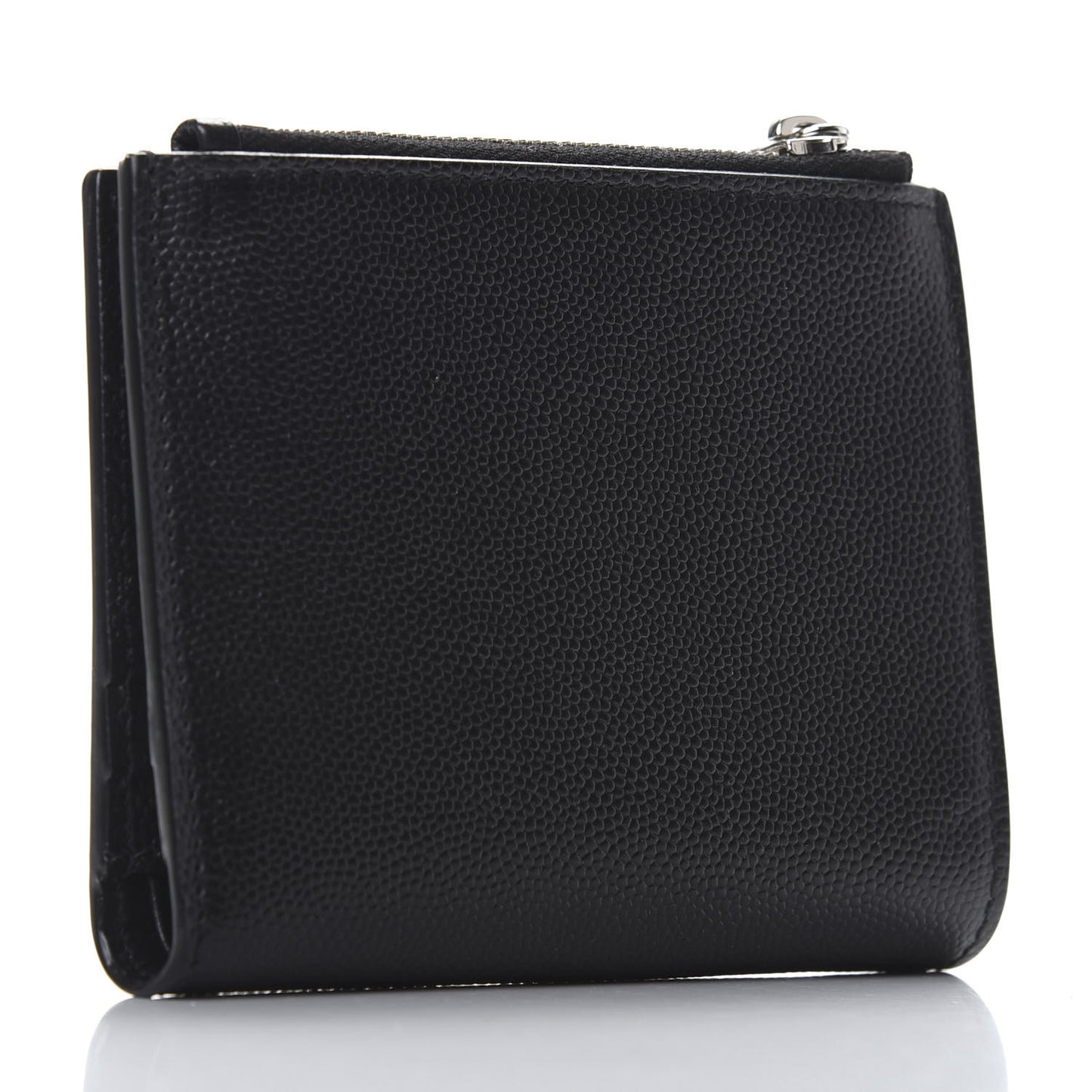 Grain De Poudre Zippered Card Holder Black