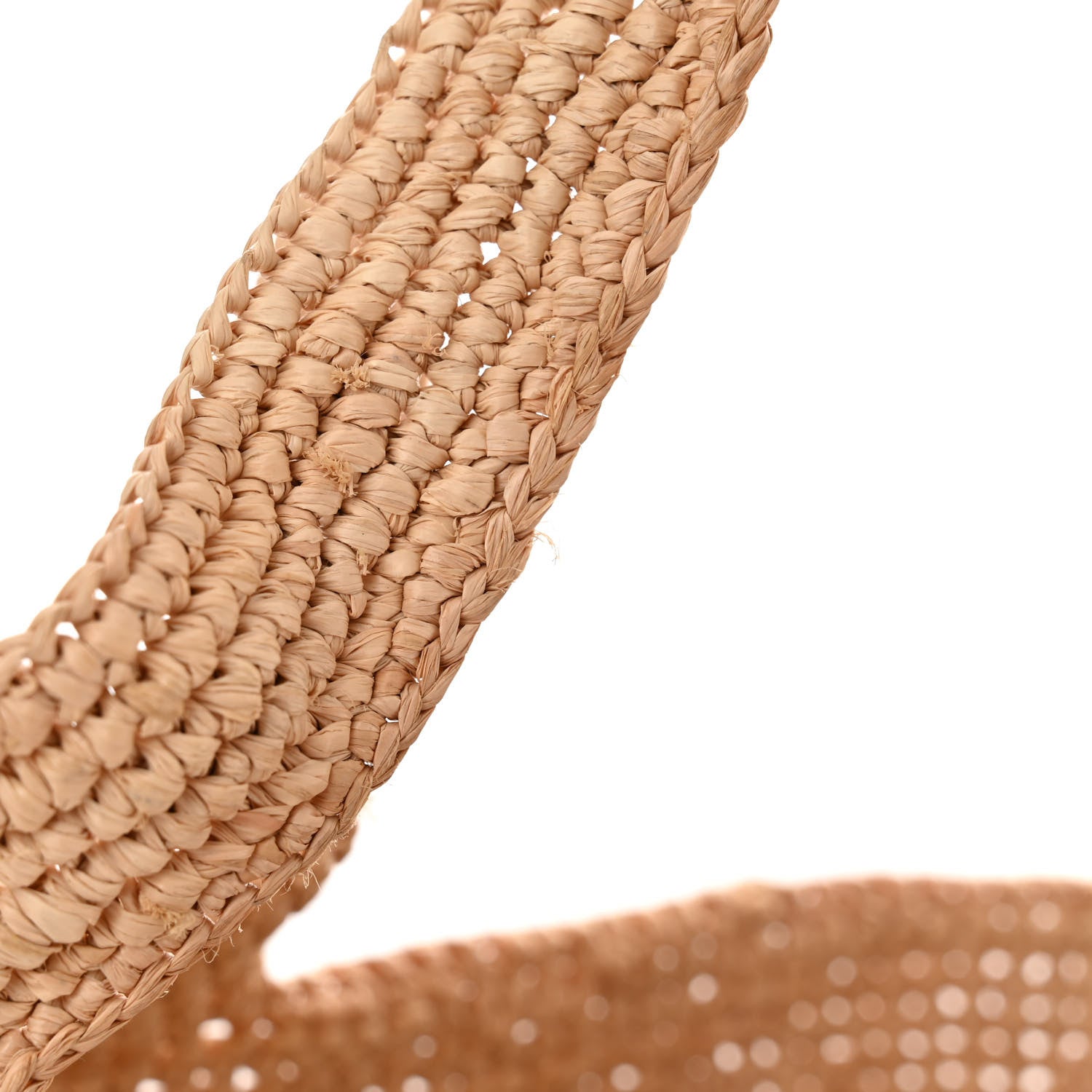 Loewe Raffia Mini Slit Tote Bag Natural Tan 10 of 11