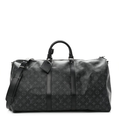 Louis Vuitton Monogram Eclipse Keepall Bandouliere 55 1 of 11