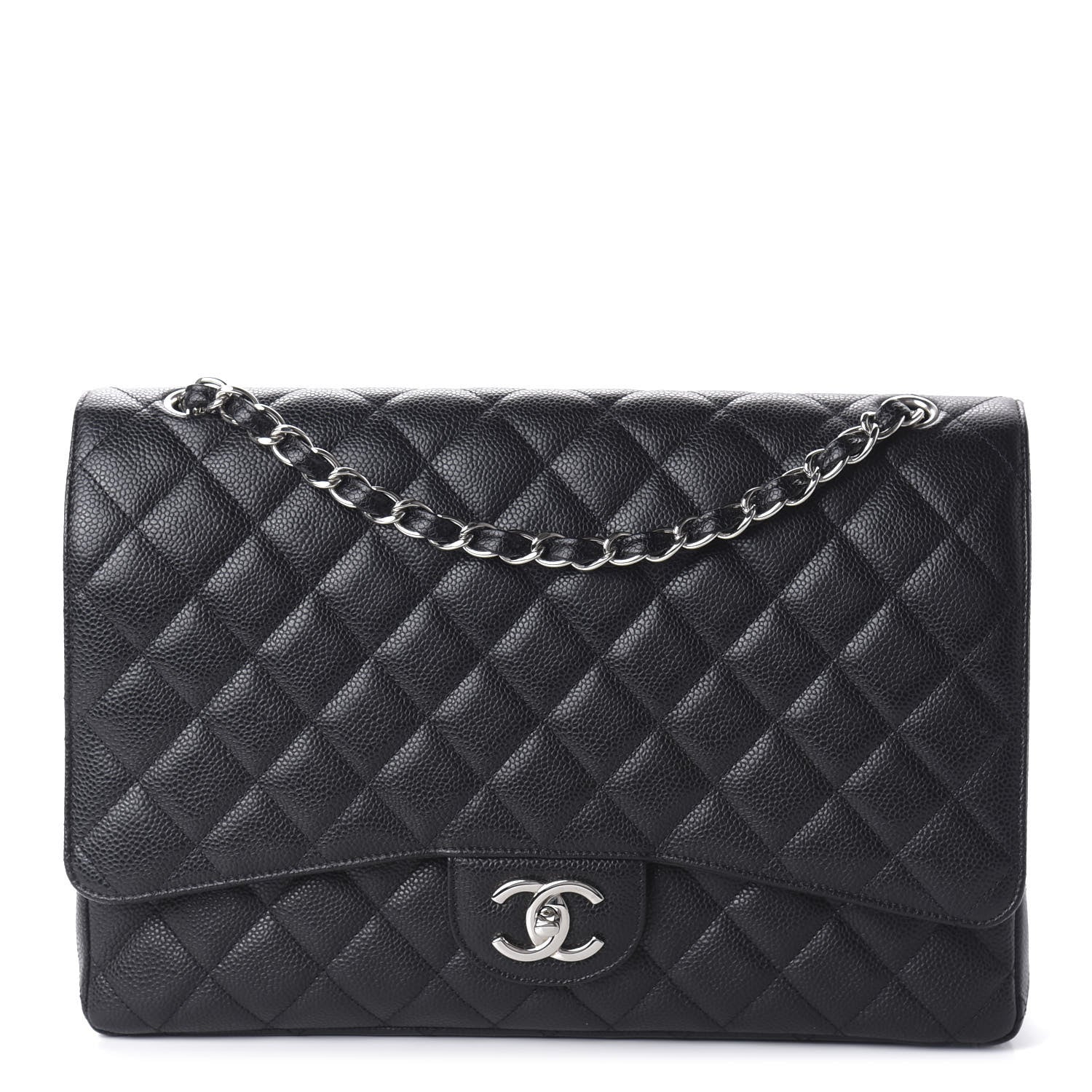 Chanel Caviar Quilted Maxi Double Flap Black 1 of 10
